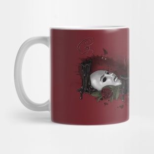 Mask and Roses Mug